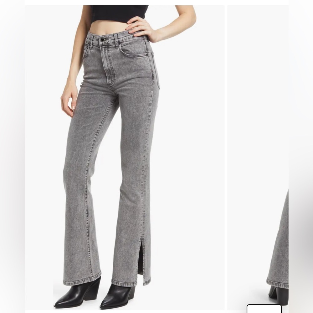 LE JEAN Stella High Waist Flare Leg Jean Size 28